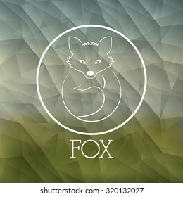 Animal concept about fox design, vector illustration eps 10