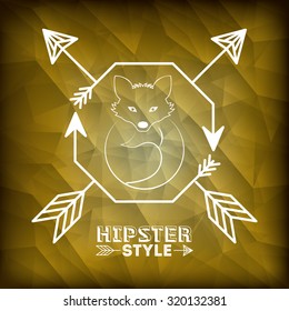 Animal concept about fox design, vector illustration eps 10