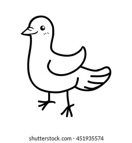 Animal concept represented by bird icon. Isolated and flat illustration