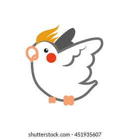 Animal concept represented by bird icon. Isolated and flat illustration