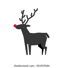Animal concept represented by reindeer icon. Isolated and flat illustration