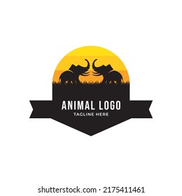 Animal Conservation Logo Design. Wildlife Safari Logo Design Inspiration