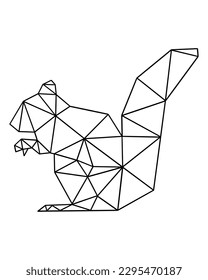 animal constellation geometric line vector for design material