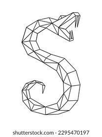 animal constellation geometric line vector for design material