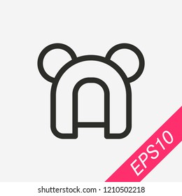 Animal costume icon isolated on background. Domestic symbol modern, simple, vector, icon for website design, mobile app, ui. Vector Illustration