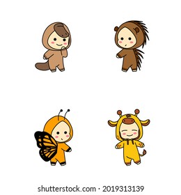 animal costume platypus porcupine butterfly giraffe