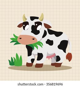 animal cow cartoon theme element