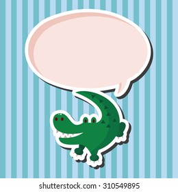animal crocodile cartoon theme elements