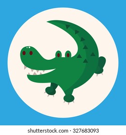 animal crocodile cartoon theme elements