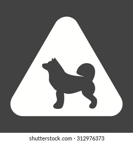 Animal, crossing icon vector image. Can also be used for traffic signs. Suitable for web apps, mobile apps and print media.