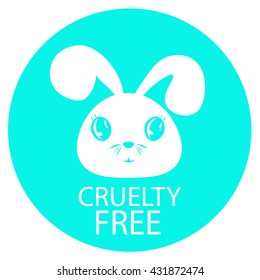 Animal cruelty free icon design. 