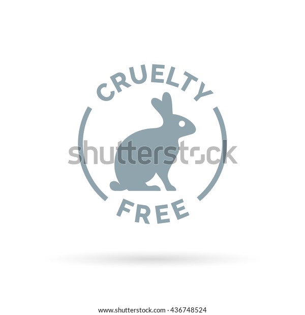 動物の残虐さを除いたアイコンデザイン 動物でテストされていない製品は ウサギのシルエット記号を使ってサインされます ベクターイラスト のベクター画像素材 ロイヤリティフリー