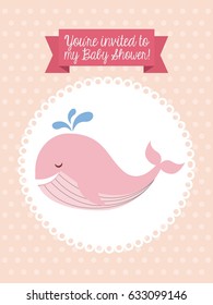 animal cute baby shower invitation