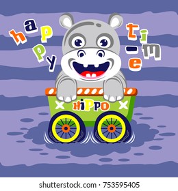 animal cute cartoon, for kids t shirt design vector illustration