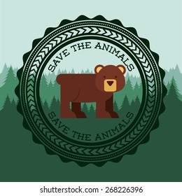 animal cute design, vector illustration eps10 graphic 