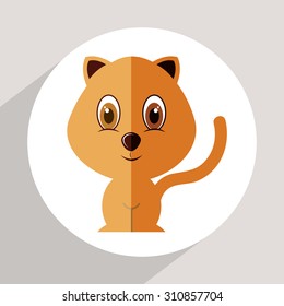 animal cute design, vector illustration eps10 graphic 