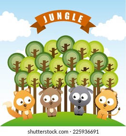 animal cute graphic design , vector illustration