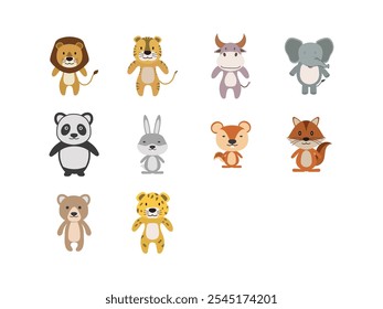 Animal Cute Illustration Element Set 