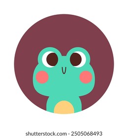 Animal cute kawaii vector penguin, frog, rabbit, tiger, bear, deer. Design illustration suitable for kids