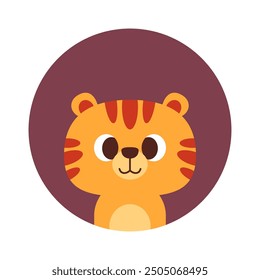 Animal cute kawaii vector penguin, frog, rabbit, tiger, bear, deer. Design illustration suitable for kids