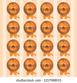 animal cute pattern background design