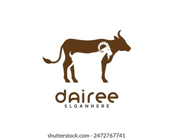 Animal Dairy Logo Design für Tiermilchfarm 