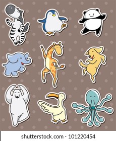 animal dance stickers