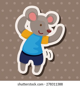 animal dancing cartoon theme elements