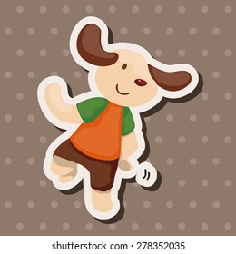 animal dancing cartoon theme elements