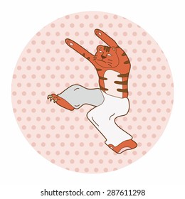 animal dancing cartoon theme elements