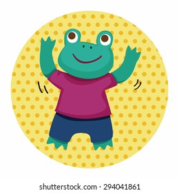 animal dancing cartoon theme elements