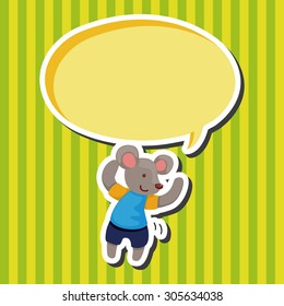 animal dancing cartoon theme elements