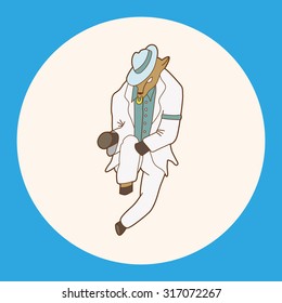 animal dancing cartoon theme elements