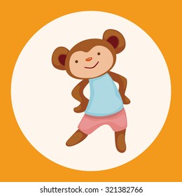 animal dancing cartoon theme elements