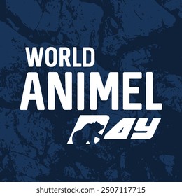 Animal Day - Social Media Poster - Vector Design.