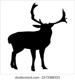 Animal Deer Jumping and running Vector illustration
