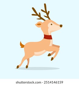 animal deer reindeer vector editable