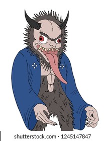 animal demon with long tongue