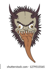 animal demon with long tongue