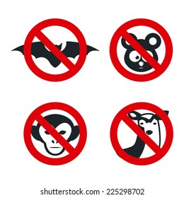 animal denied graphic design , vector illustration