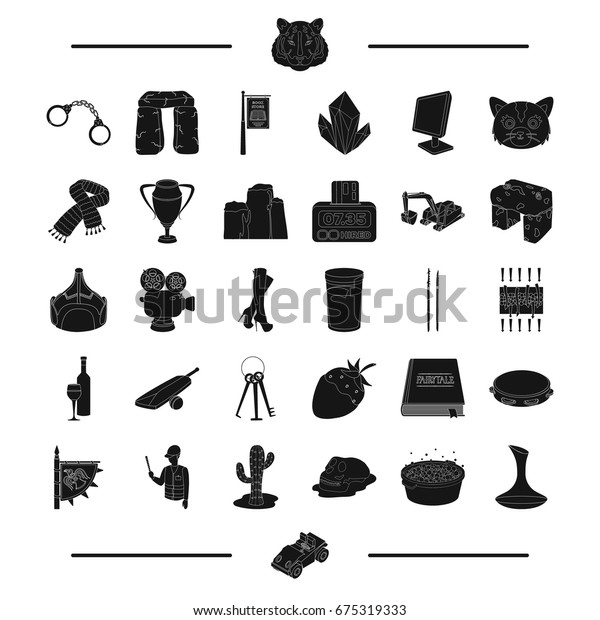 animal, Desert, service and\
other web icon in black style. alcohol, parking icons in set\
collection.