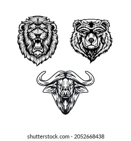 Animal Design Black and White