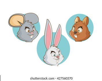 Animal design. Cartoon icon. Colorful illustration