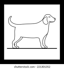 Animal design over black background, vector illustration