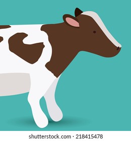 Animal design over blue background, vector illustration