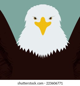 Animal design over blue background, vector illustration