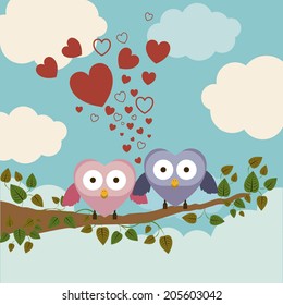 Animal design over cloudscape background, vector illustration