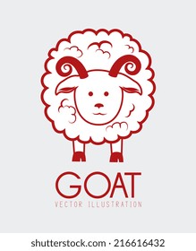Animal design over gray background, vector illustration