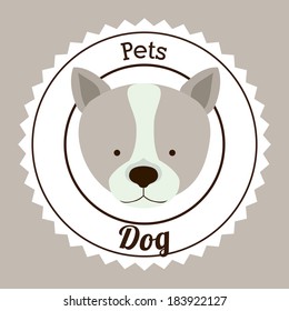 Animal design over gray background,vector illustration