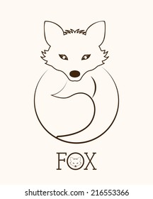 Animal design over white background, vector illustration